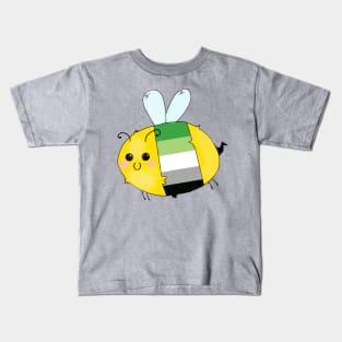 Pride Bees - Aromantic Kids T-Shirt